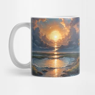 Parting at Sunset Mug